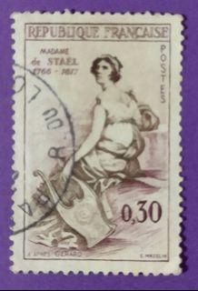 France 1960 : Madame de Stael - most- celebtrated Swiss - French writer and philosopher , 1 v. , used