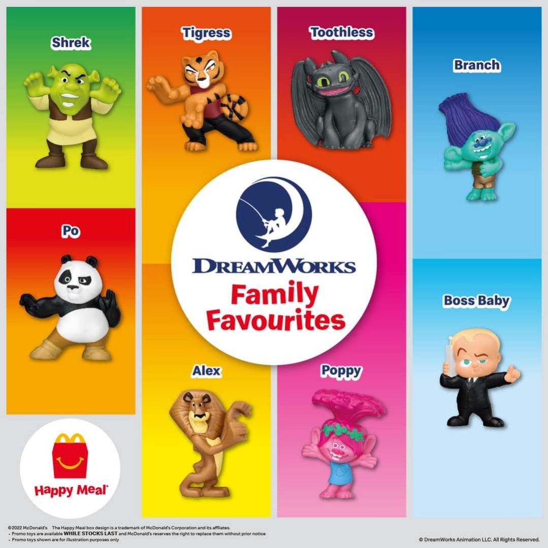 Full Sets Mcdonalds Toys Mcd Dreamworks 2022 Hobbies And Toys Toys And Games On Carousell