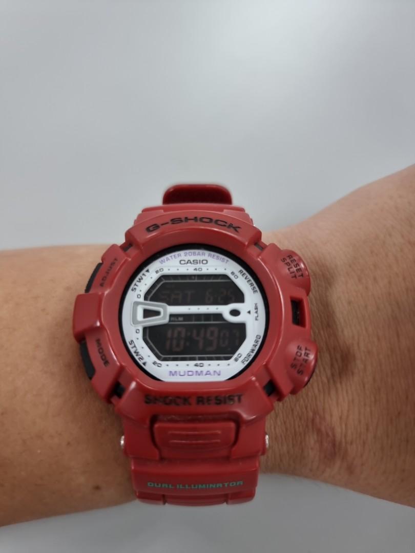 G shock mudman red Men s Fashion Watches Accessories Watches on Carousell