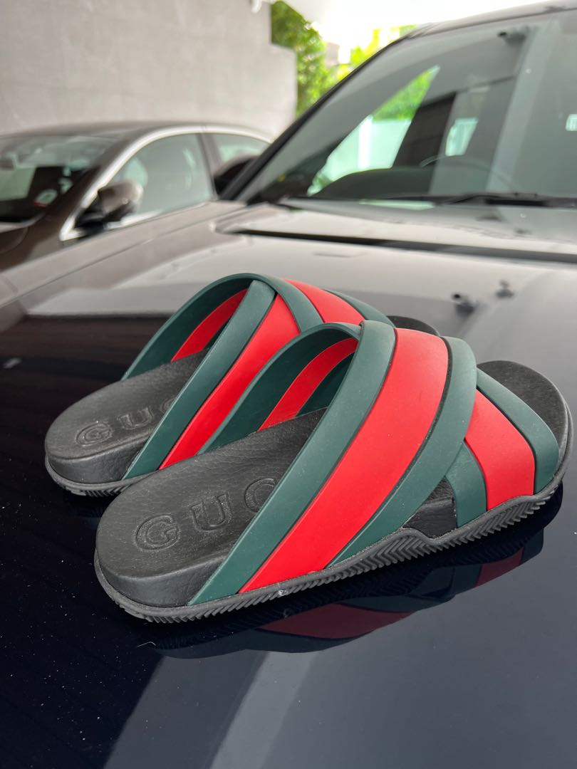 Gucci Pool Slides size 6 Luxury Sneakers Footwear on Carousell