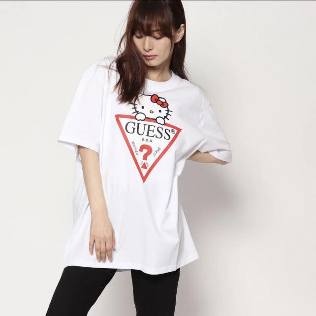 Guess x Hello Kitty T shirt white