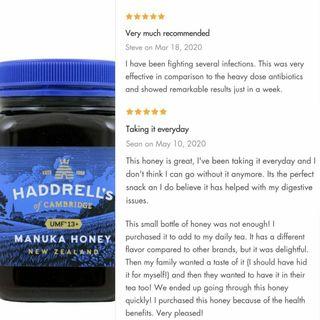 Haddrell's of Cambridge Manuka Honey UMF13+ 500g
