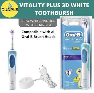Oral-B Electric Toothbrush Vitality 3D White Pro White Powered by Braun