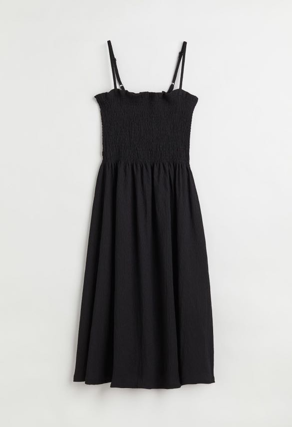 H&M Smocked Bust Midi Dress, Women's Fashion, Dresses & Sets, Dresses ...