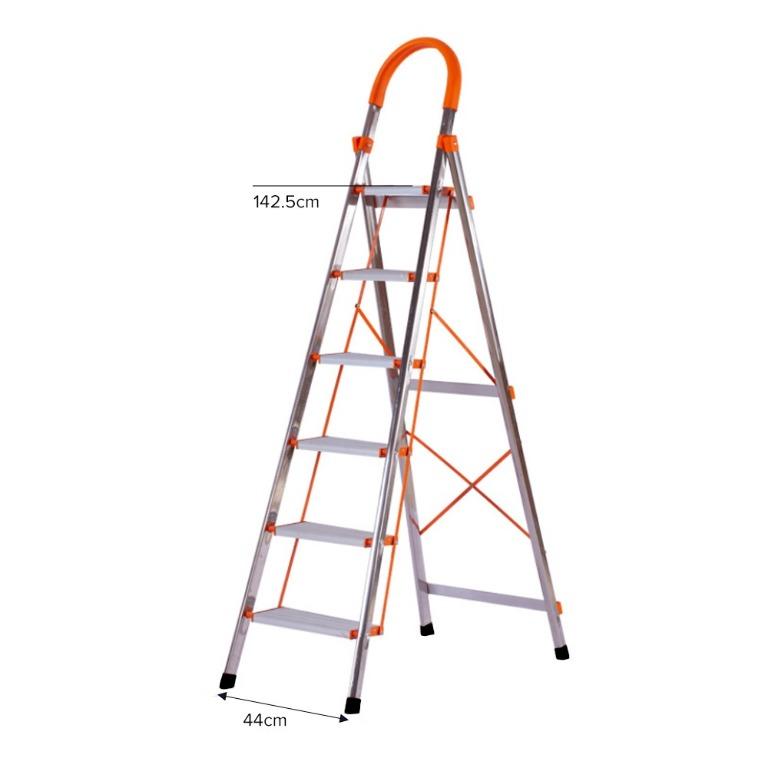 Home Aluminium Ladder 4/5/6 Step Ladder Step / Compact and Light