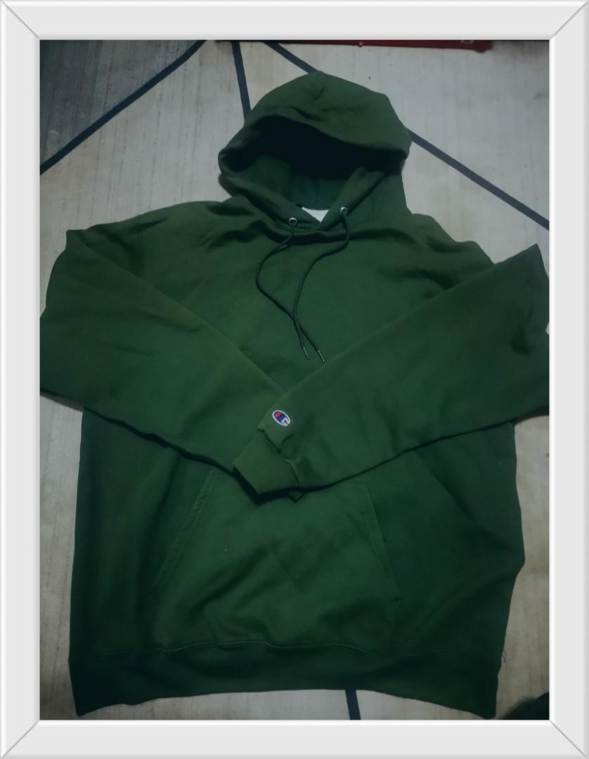 Dark green hoodie champion hot sale