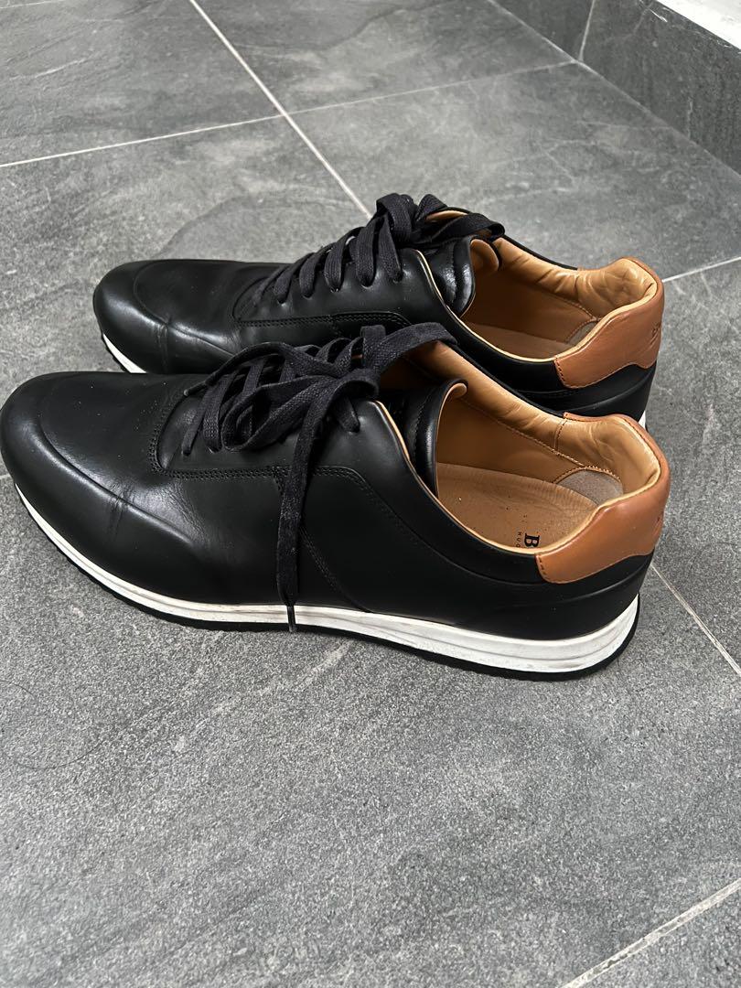 Boss leather sneakers hot sale