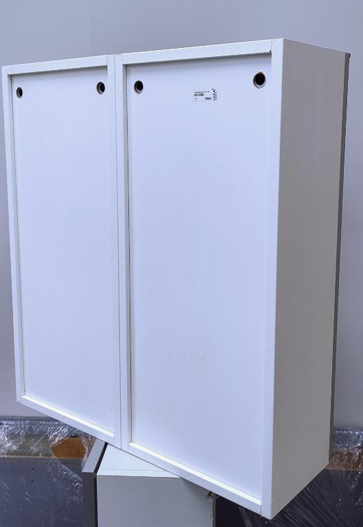 Ikea Vattern Bathroom Wall with Mirror Doors and Shelves