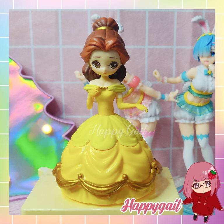 Disney Bandai Gashapon Princess CapChara Heroine Doll Belle 