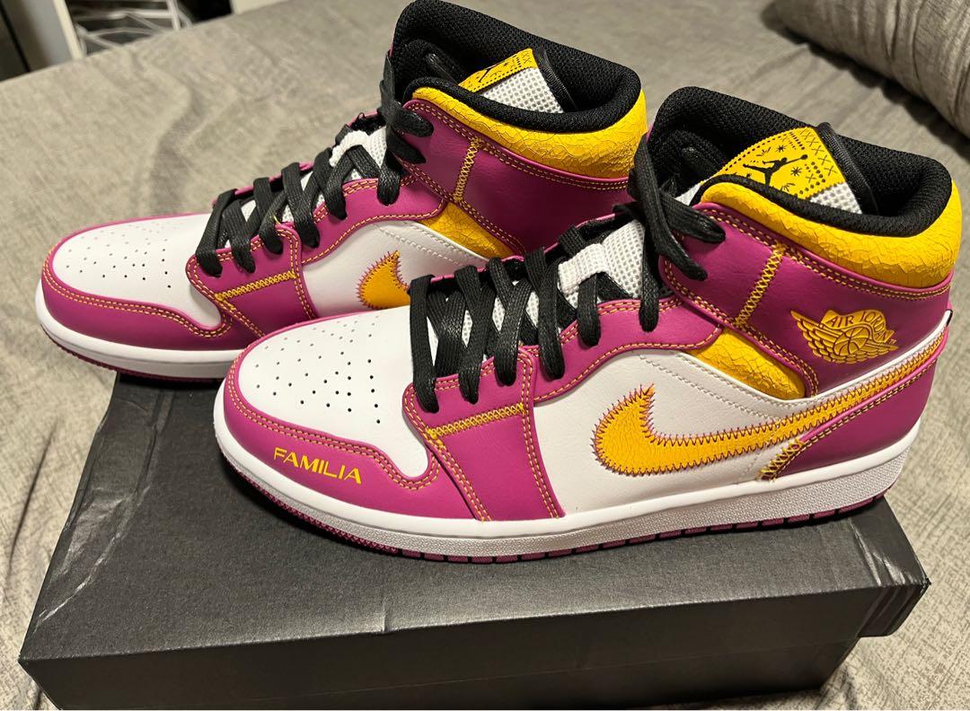 Jordan 1 mid Dia de los muertos la familia, Men's Fashion, Footwear,  Sneakers on Carousell