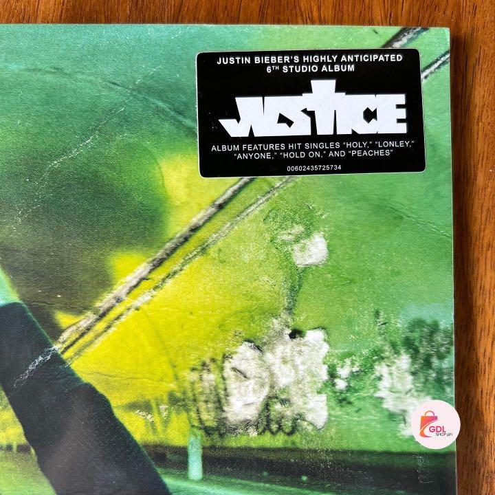 Justin Bieber Justice Black Vinyl (Category: Vinyls) located in Muntinlupa City. Submitted by gdlshop.ph (Listing ID 1168664119, Image 2). Description: Justin Bieber Justice Black Vinyl Price: P2,550 1pc only. Sealed. Stored in air conditioned room This is a legit, original, officially licensed Justin Bieber merch purchased directly from the band’s record label, store, online store, or licensed distributor..