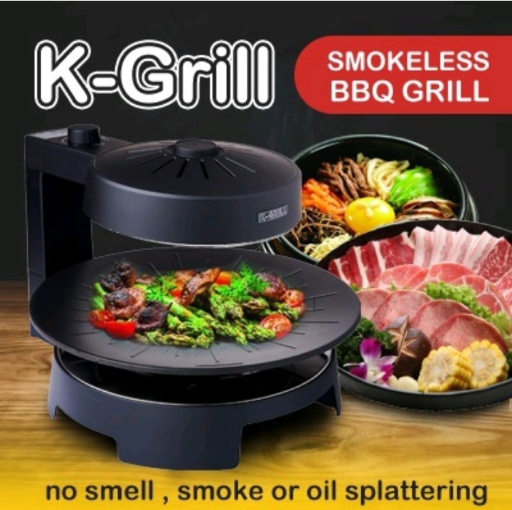 K GRILL INFRARED GRILL KG338IG ELECTRIC BBQ GRILL WITH SAFETY MARK
