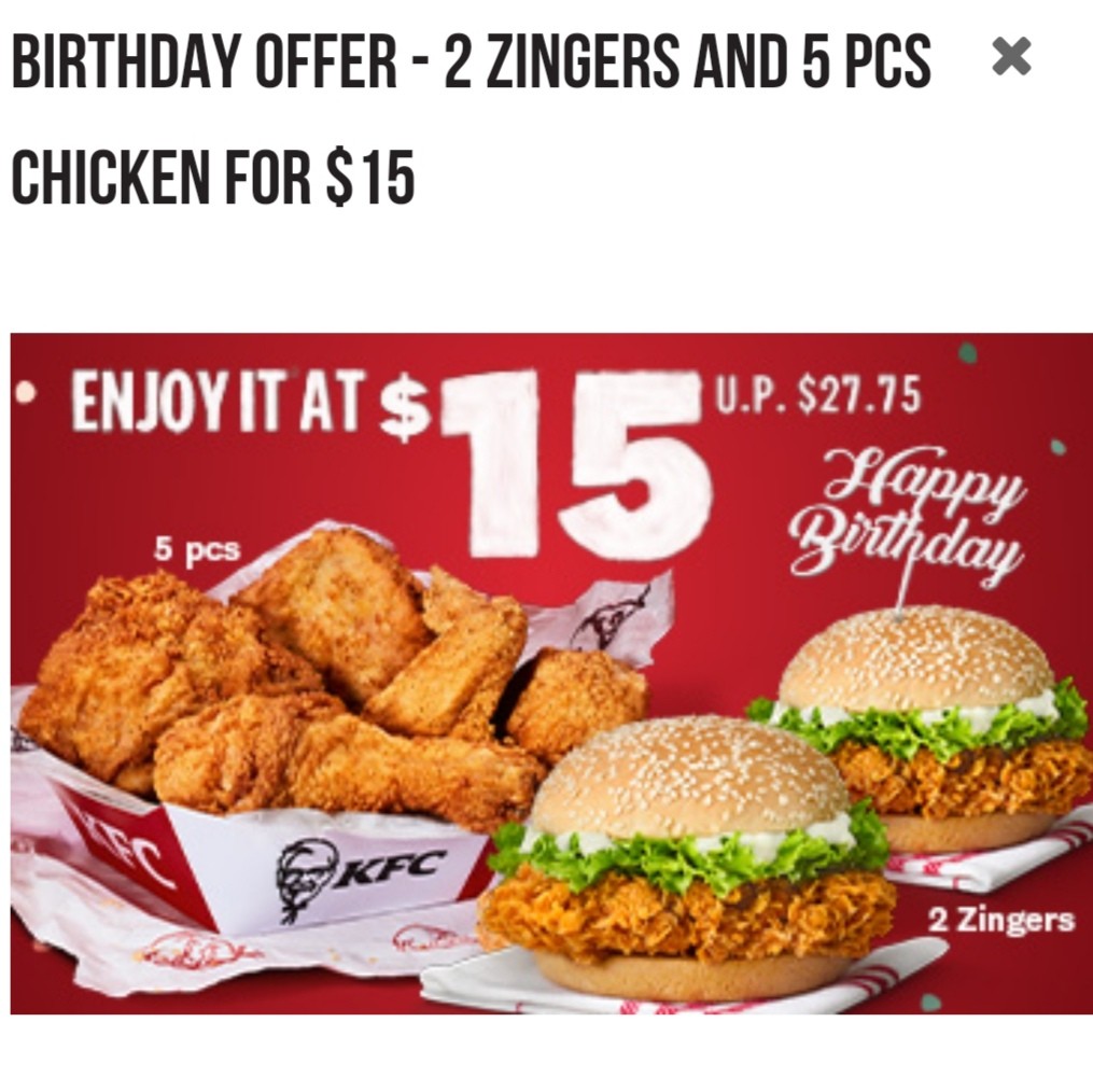 KFC Voucher, Tickets & Vouchers, Vouchers on Carousell