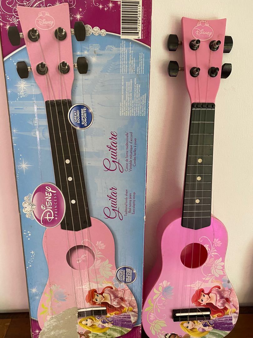 pink disney guitar