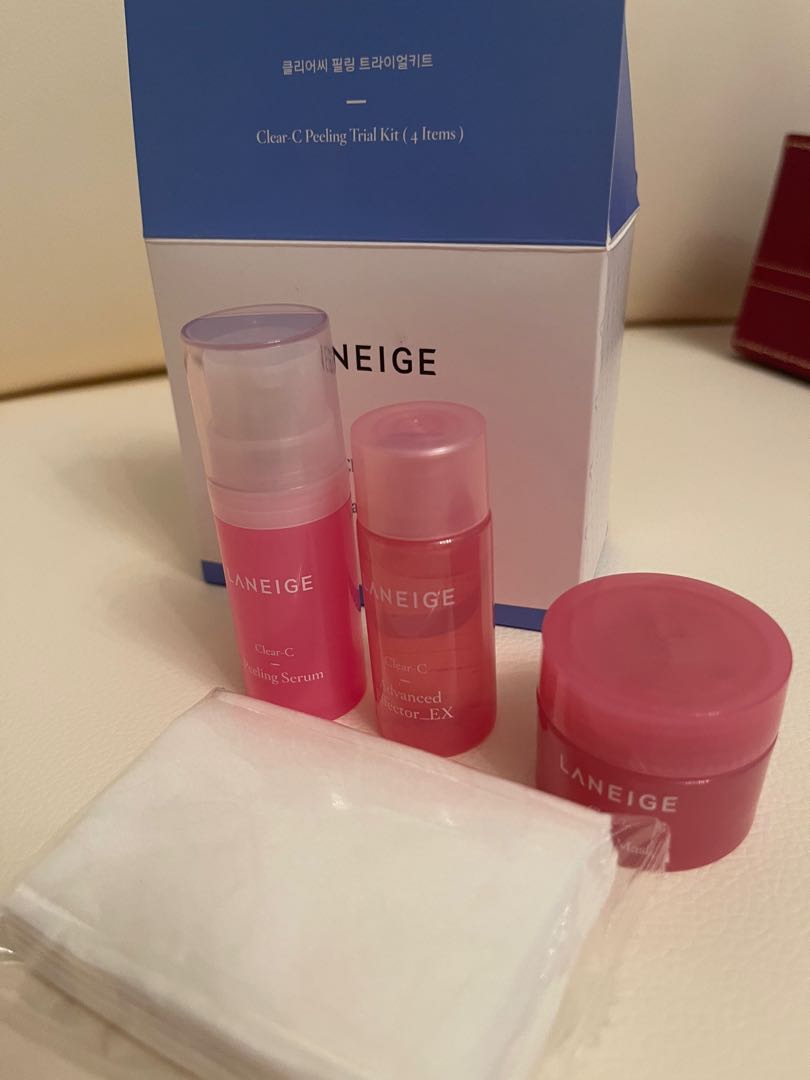 Laneige Sample Set peeling, 美容＆化妝品, 健康及美容 皮膚護理, 面部 面部護理 Carousell