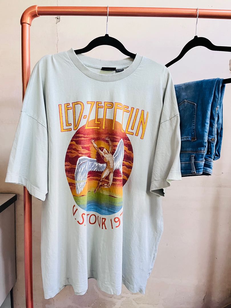 Led Zeppelin oversized, Men's Fashion 