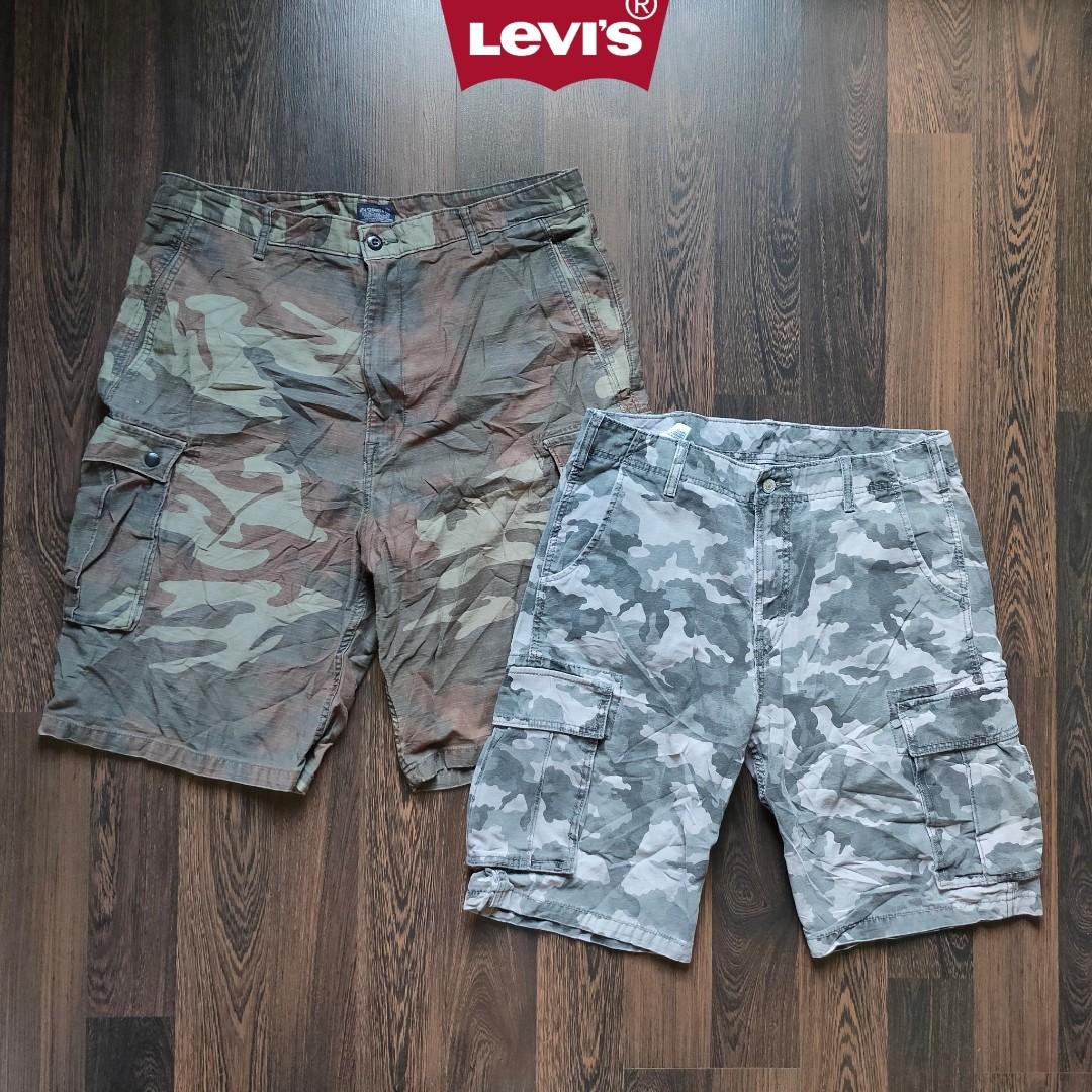 Mens levi camo discount cargo shorts
