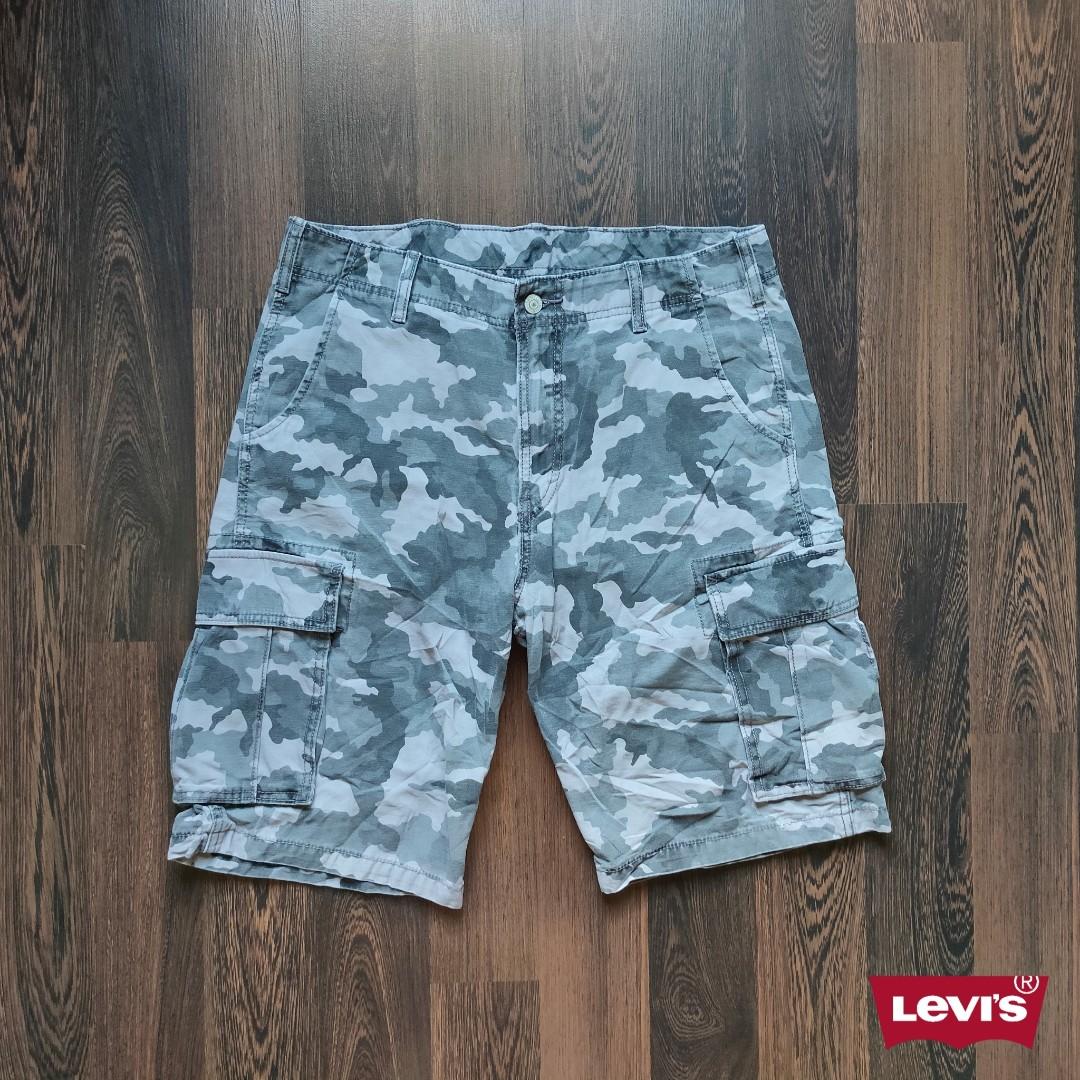 LEVI'S STRAUSS® ORIGINAL | Grey Camo Cargo Shorts, Men's Fashion, Bottoms,  Shorts on Carousell