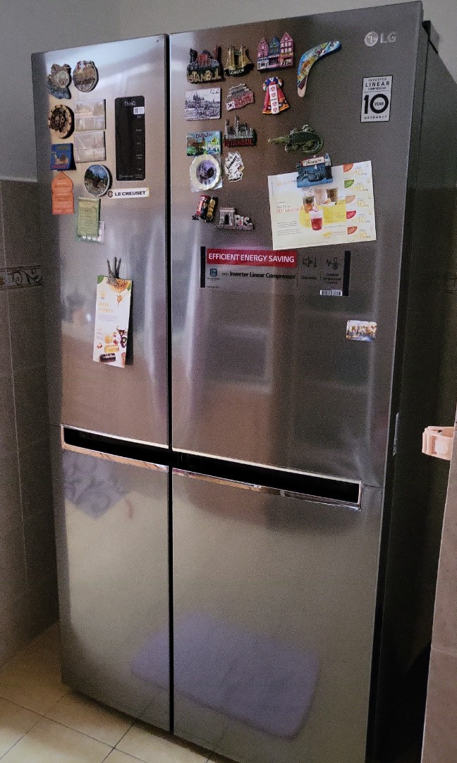 LG 656L SIDE BY SIDE FRIDGE LIKE NEW, TV & Home Appliances, Kitchen