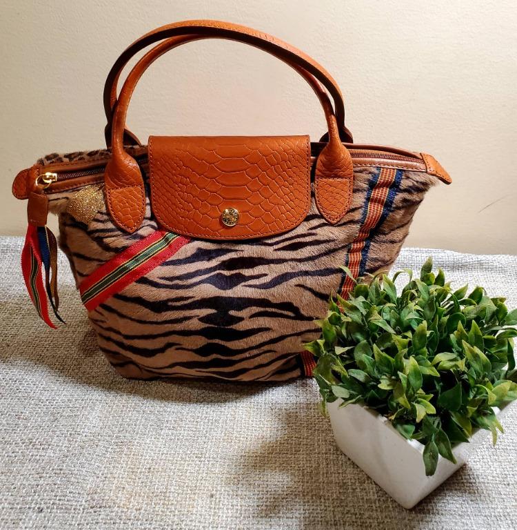 Longchamp Le Pliage Limited Edition Fur Tote