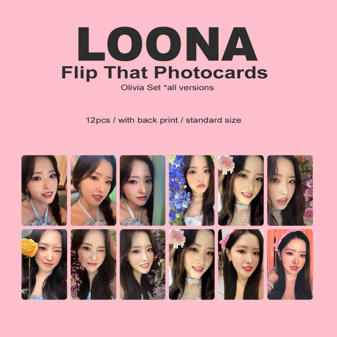 LOONA Flip That Olivia Hye Photocards, Hobbies & Toys, Memorabilia