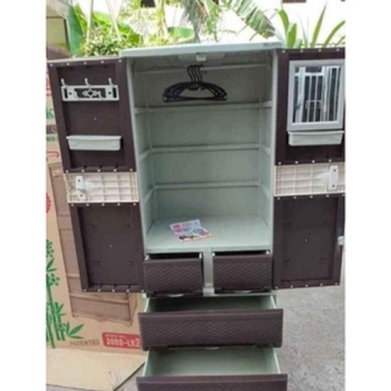 Lucky Rattan Cabinet(Wardrobe Cabinet/Wardrobe Organizer/Clothes ...