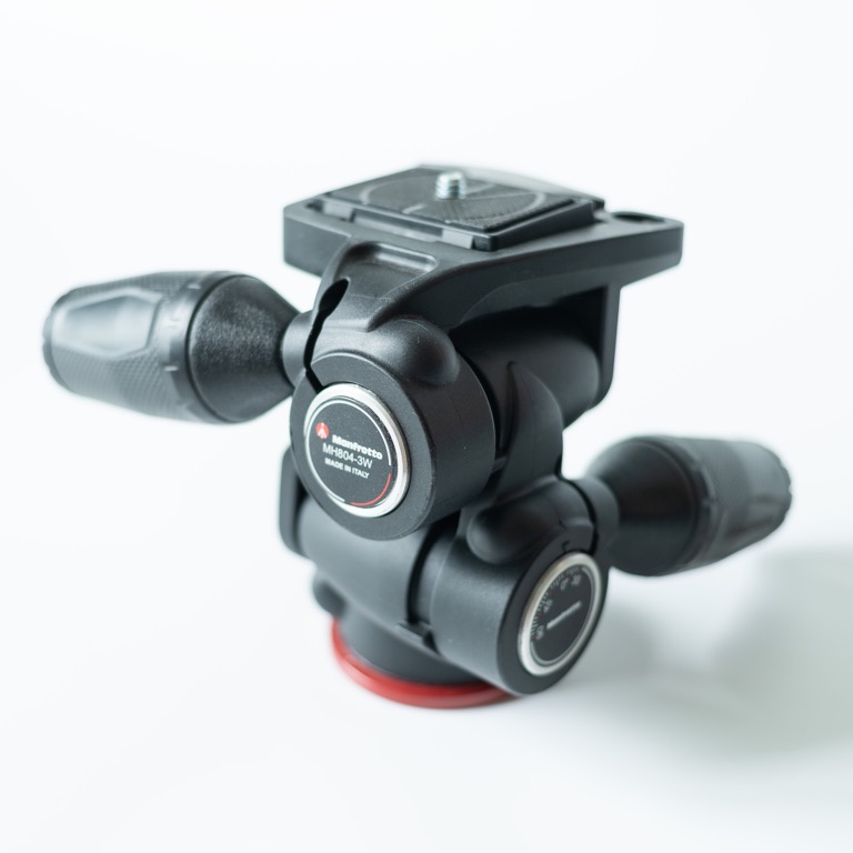 Testa Treppiede Manfrotto MH804-3W MK II - 3 Vie Con Leve Richiudibili, Per Reflex E Mirrorless - Made In Italy - Foto 2