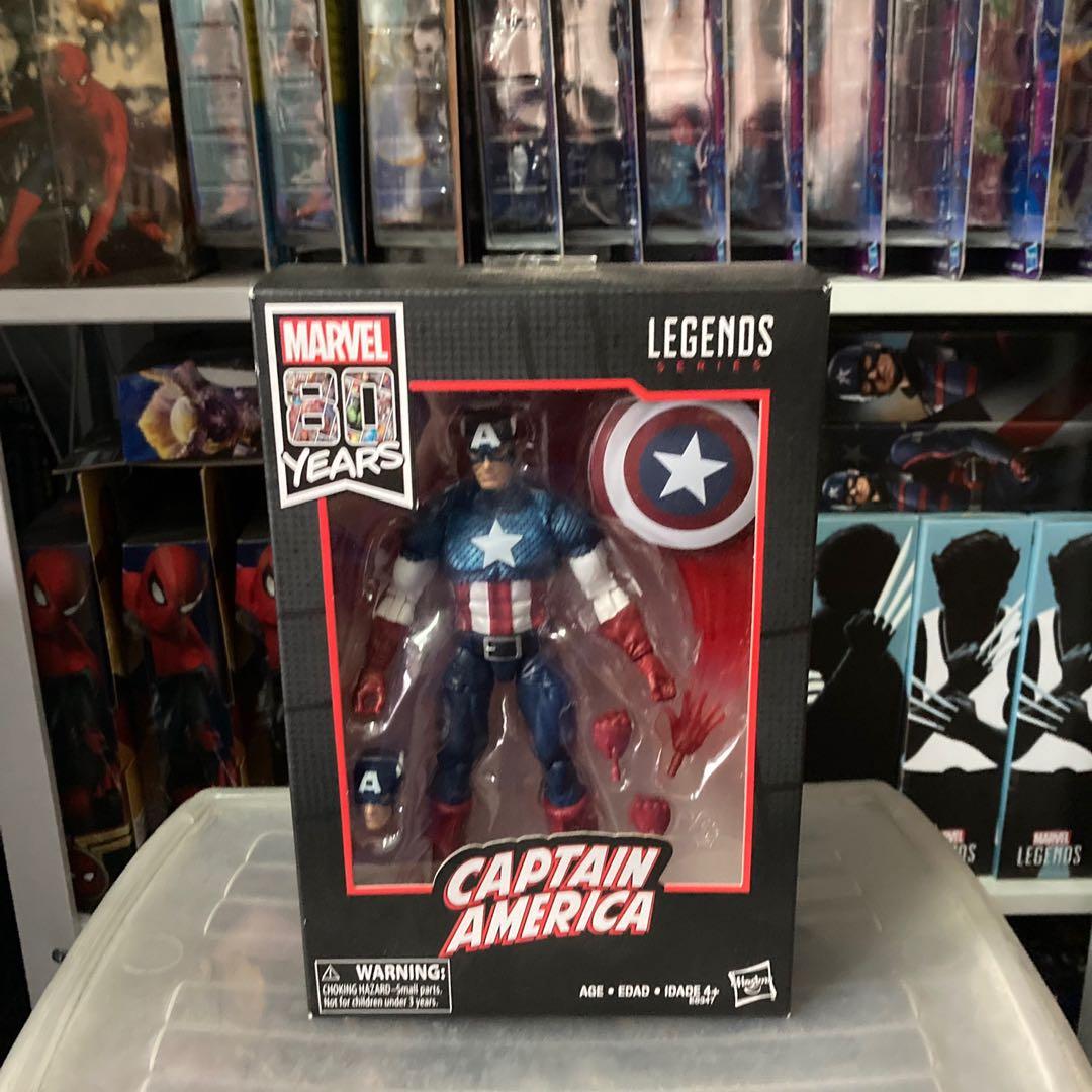 MARVEL LEGENDS CAPTAIN AMERICA 80 YEARS 6" FIGURE WALMART Sealed 
