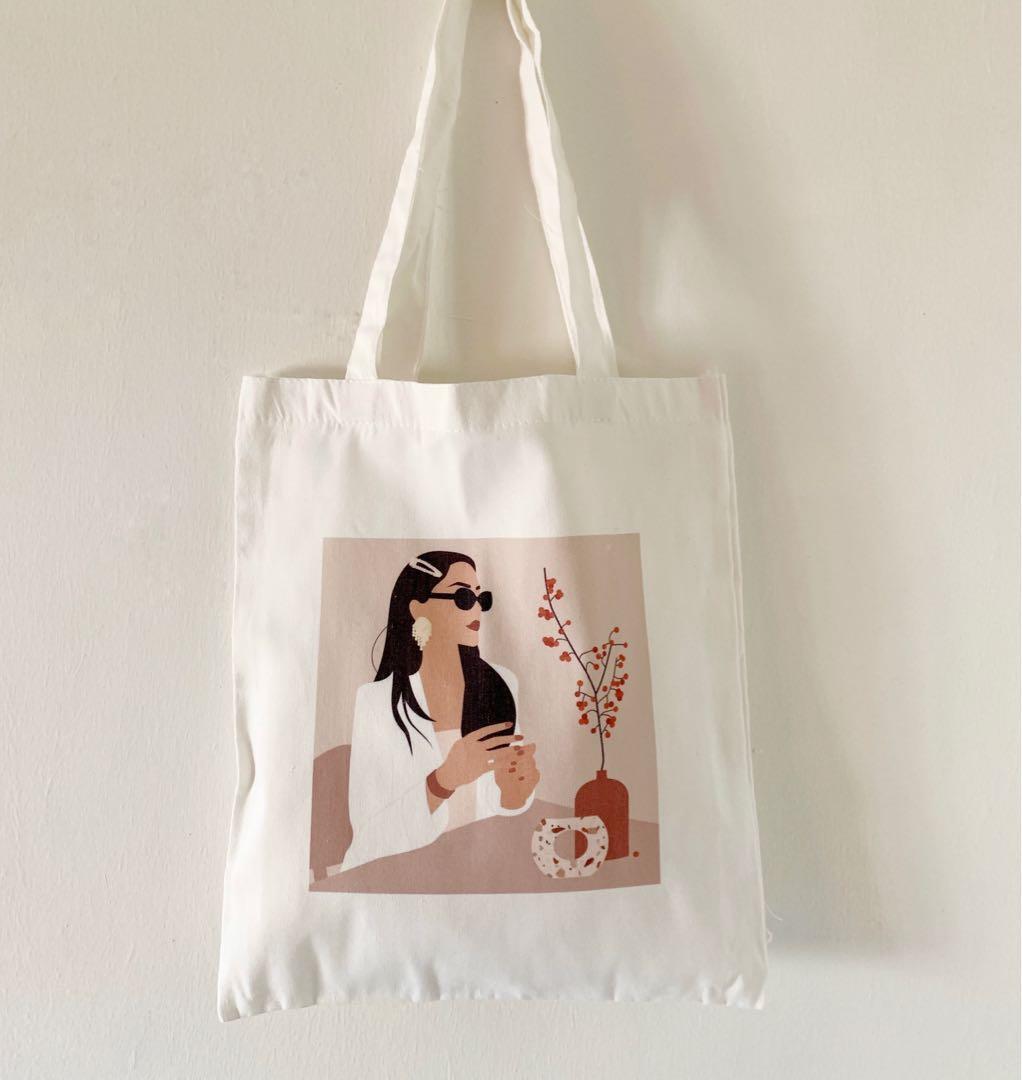 Minimalist Eco-friendly Tote Bag, Women's Fashion, Bags & Wallets, Tote Bags  on Carousell