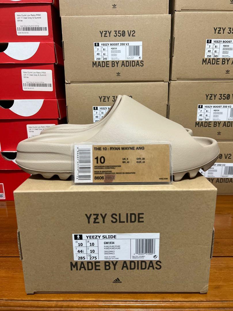 US 4 7 8 9 10 Yeezy Slides Pure Men s Fashion Footwear
