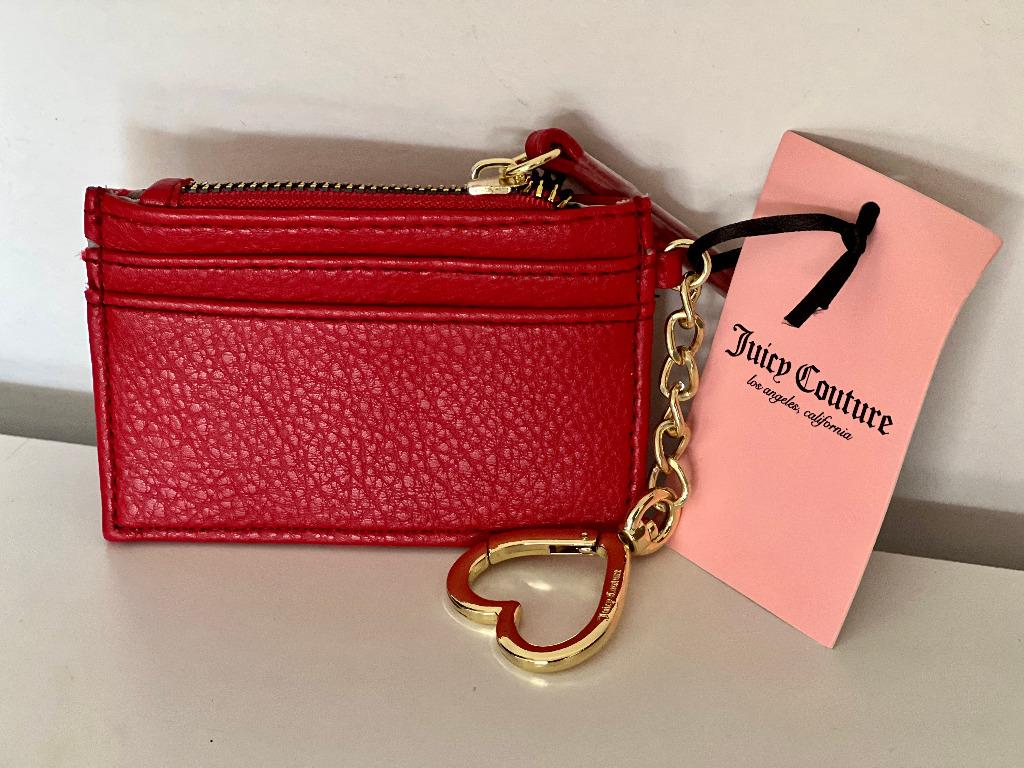 Juicy Couture Red/Crimson Heart Coin Purse NWT