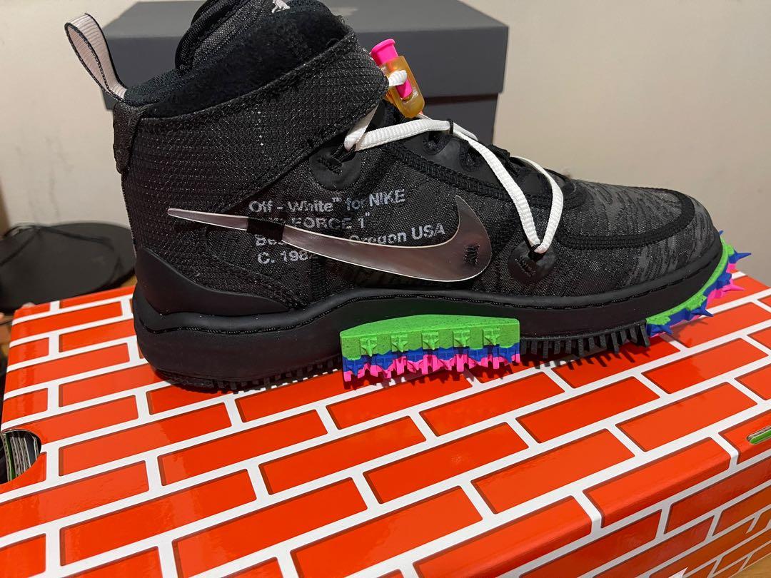 Nike Air Force 1 Mid x Off-White, Men's Fashion, Footwear, Sneakers on ...
