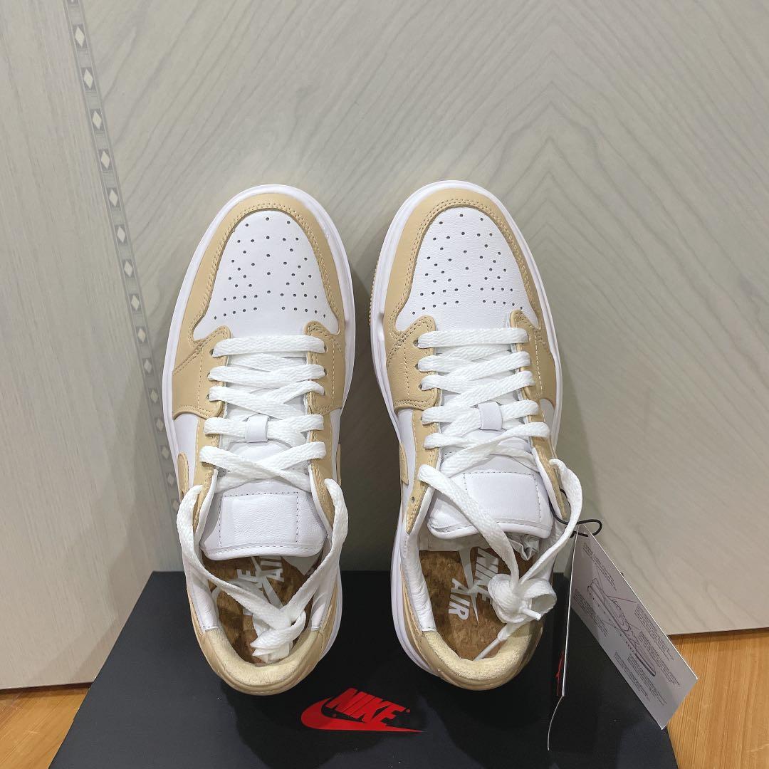 NIKE AIR JORDAN 1 ELEVATE LOW 泰奶/乳酪黃 24cm