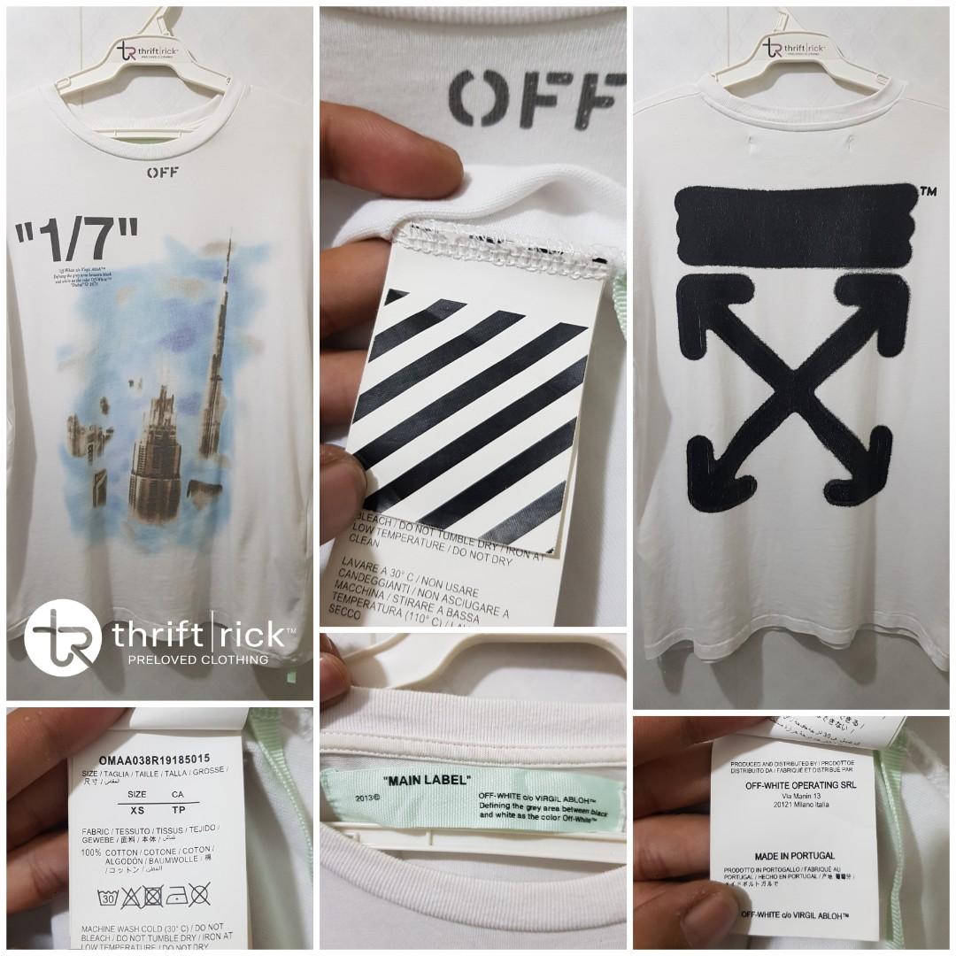 Off-White c/o Virgil Abloh 2013 Collection Tshirt, Men's Fashion, Tops &  Sets, Tshirts & Polo Shirts on Carousell