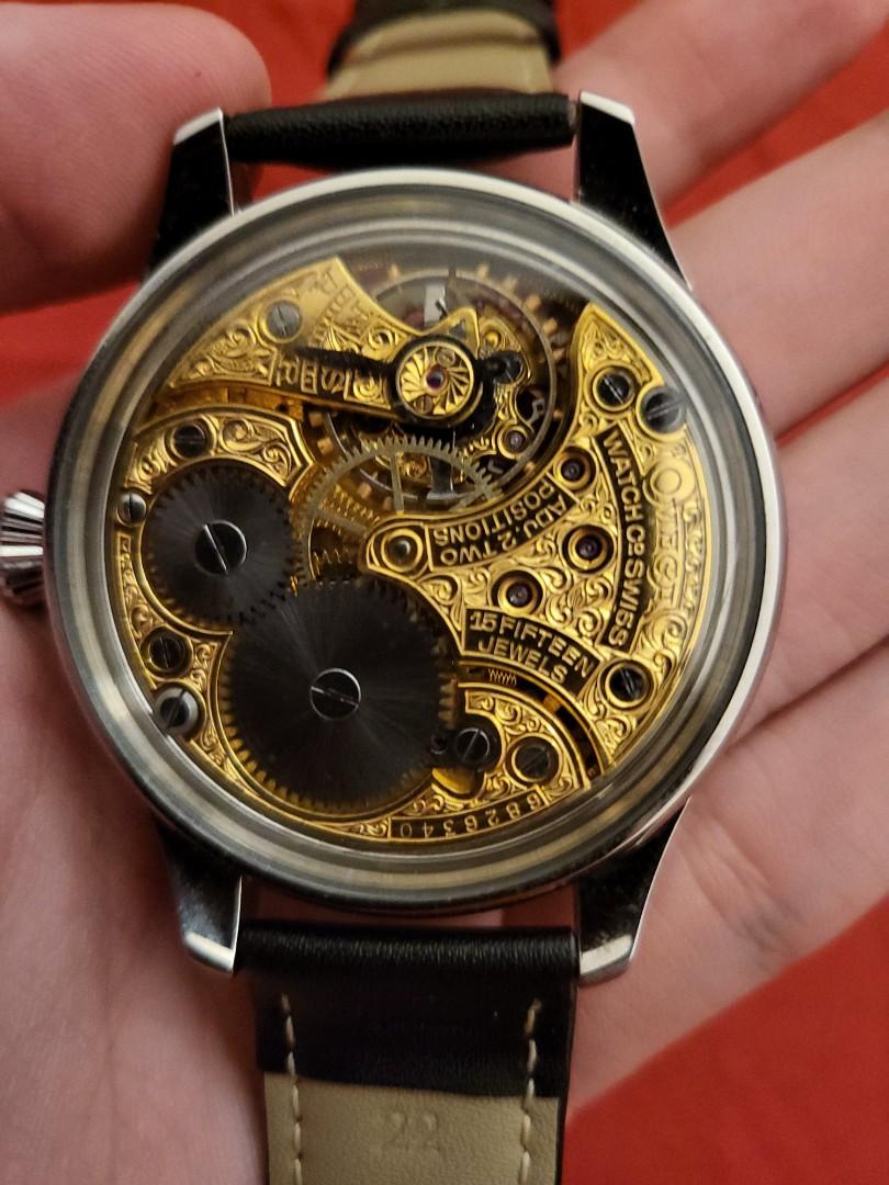 Omega pocket watch deals converted to wrist watch
