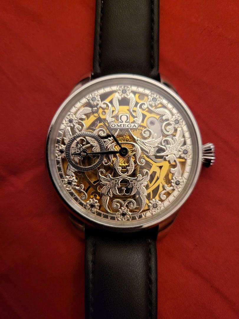 Omega pocket watch converted to wrist watch marriage Luxury