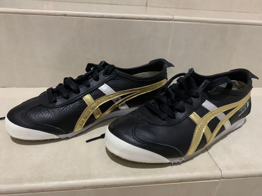 Asics onitsuka tiger mexico shop 66 black grey gold