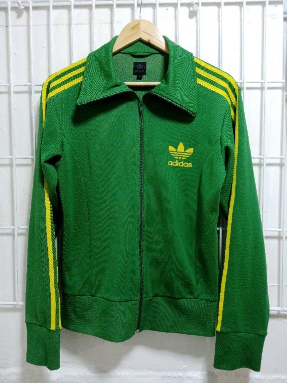 ORIGINAL ADIDAS TRACK JACKET VINTAGE GREEN, Men's Fashion, Coats ...