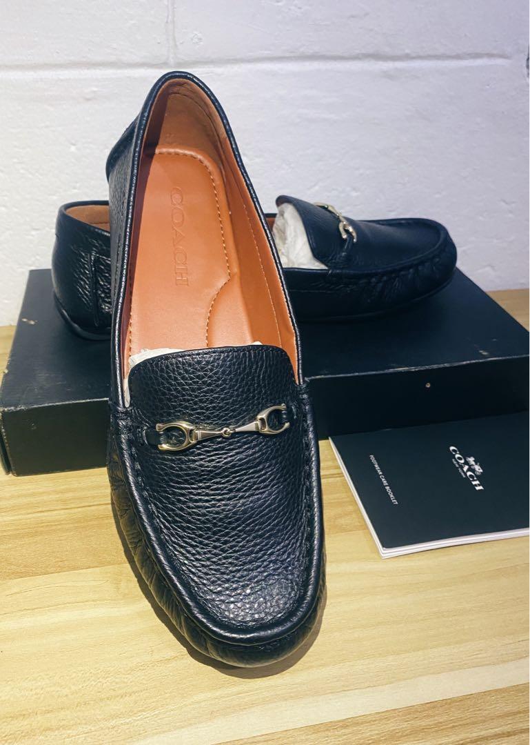Original Coach Mavis Leather Loafer Black