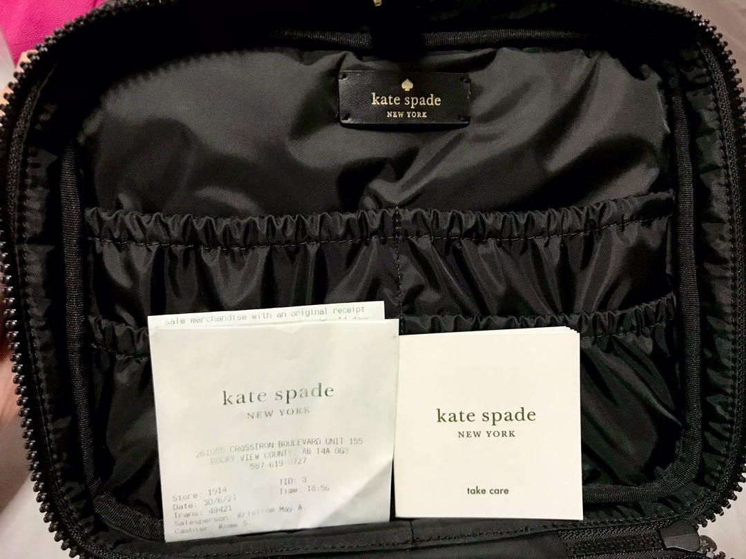 Free shipping Original Kate Spade Jae Elegant Bow Travel Cosmetic Organizer  Bag Case FREE SHIPPING, Women's Fashion, Bags & Wallets, Purses & Pouches  on Carousell