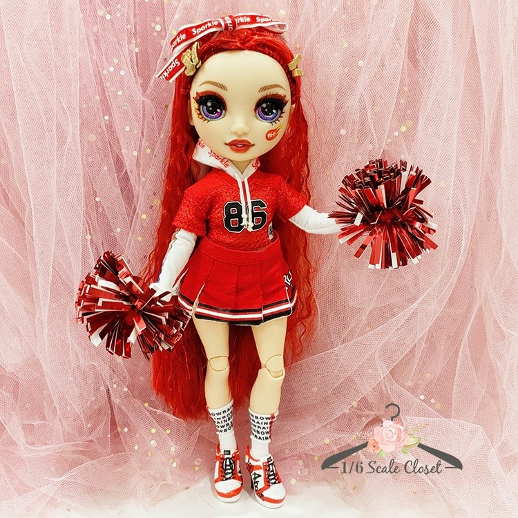 Original Rainbow High Red Cheerleader Fashion Doll Ruby