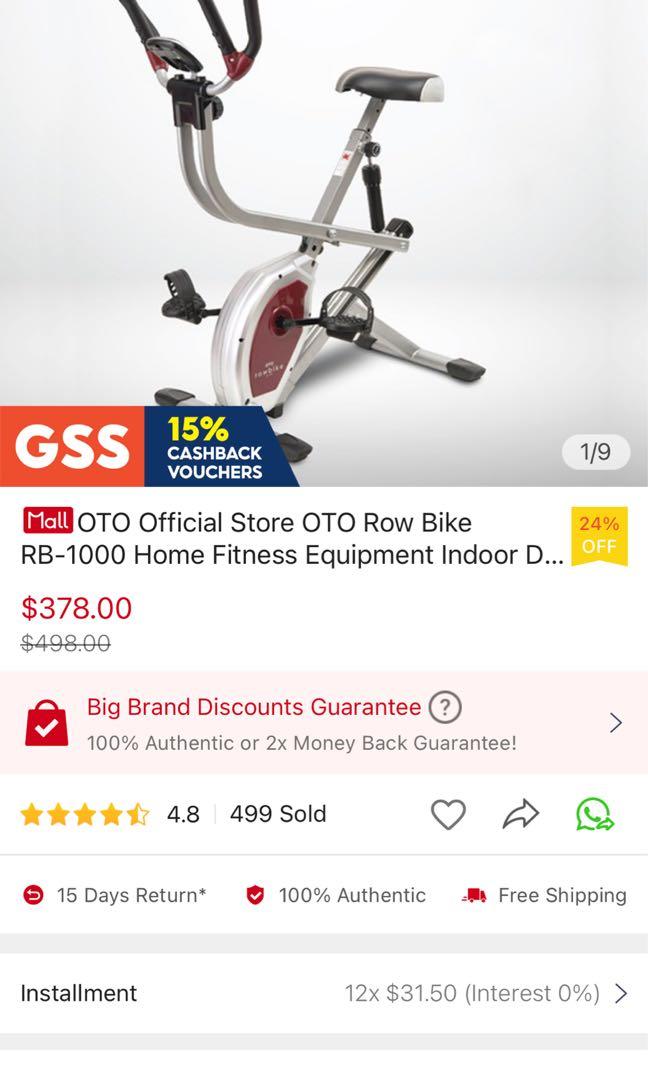Rb1000 exercise bike store