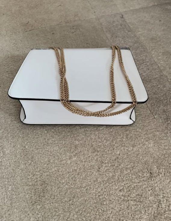 White snakeskin clearance bag