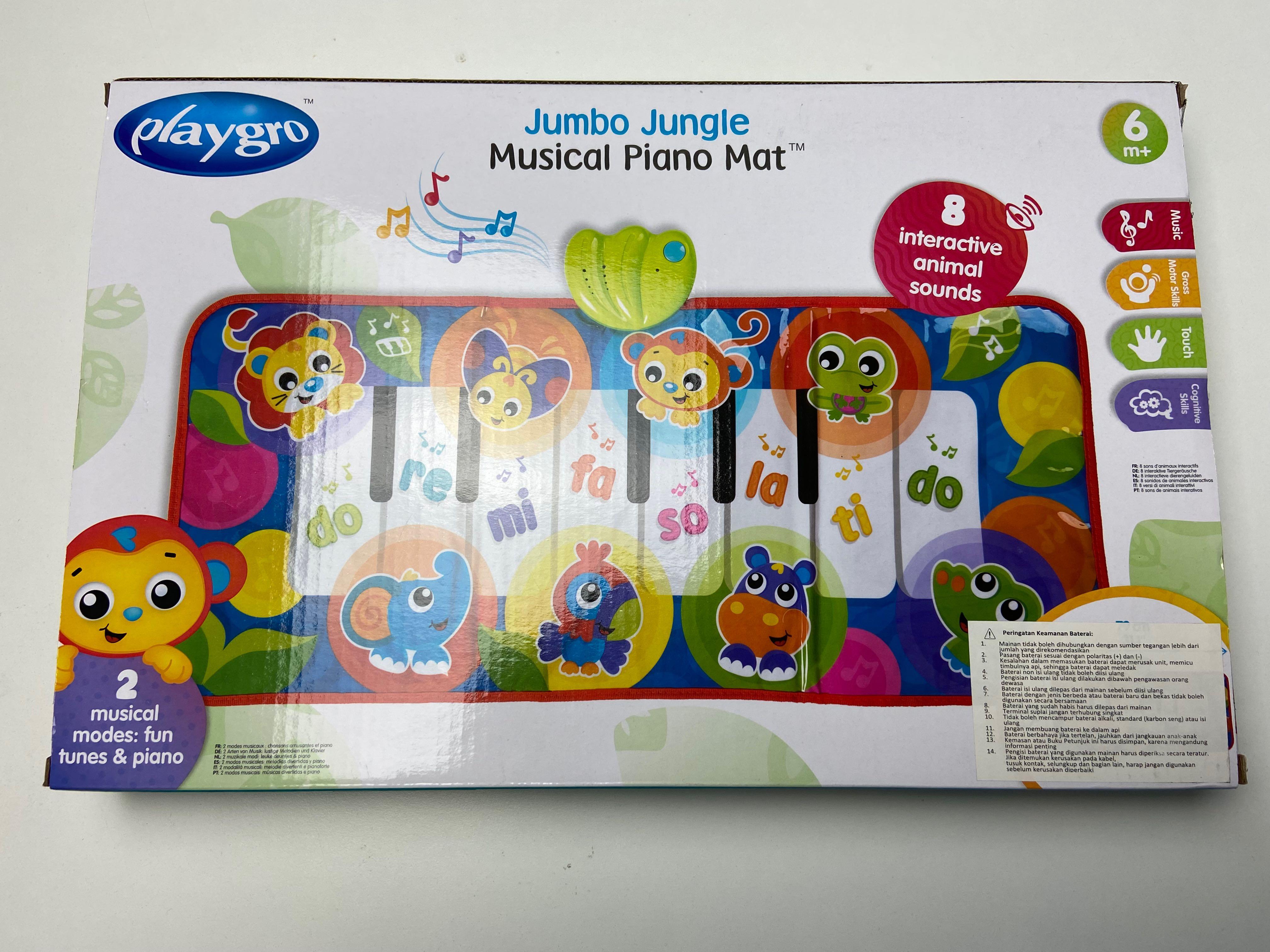 New Playgro Jumbo Jungle Musical Piano Mat, Bayi & Anak, Lainnya di Carousell
