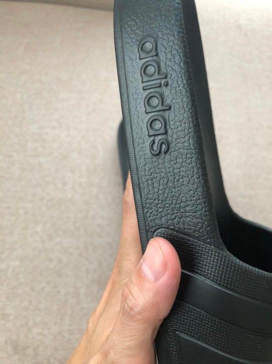 triple black adidas slides