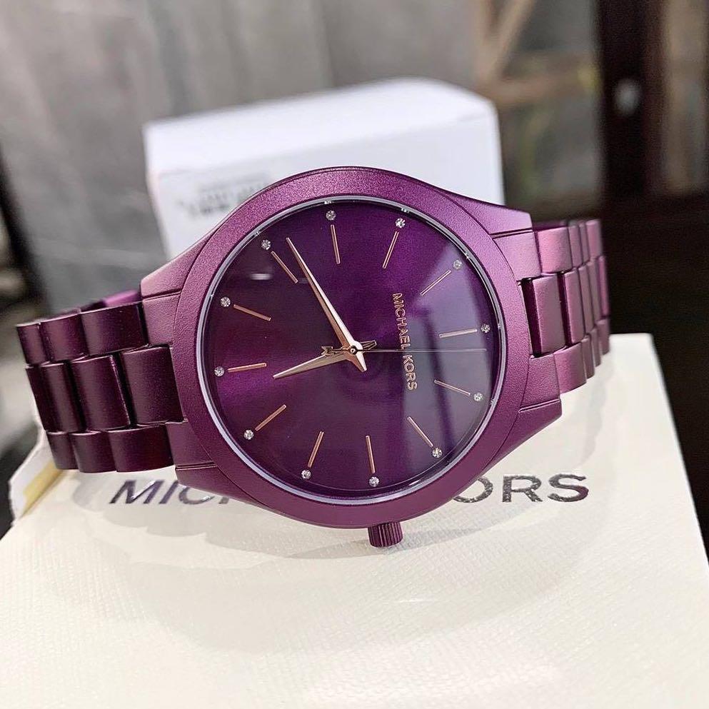 Michael Kors Access MKT5017 Bradshaw Bracelet Smart Watch In Purple  ASOS