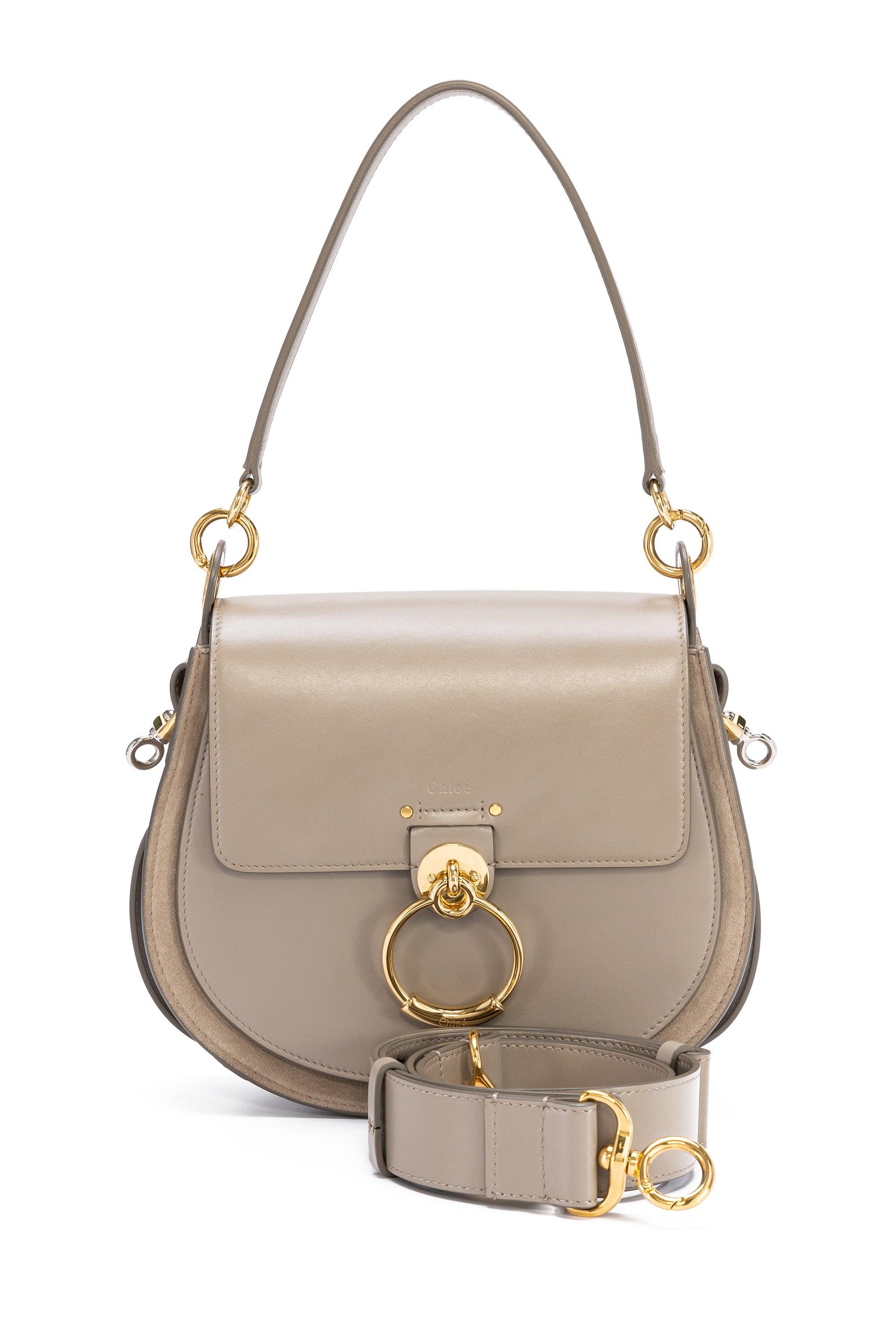 Pre owned Chloe Taupe Tess Shoulder Bag Luxury Bags Wallets on