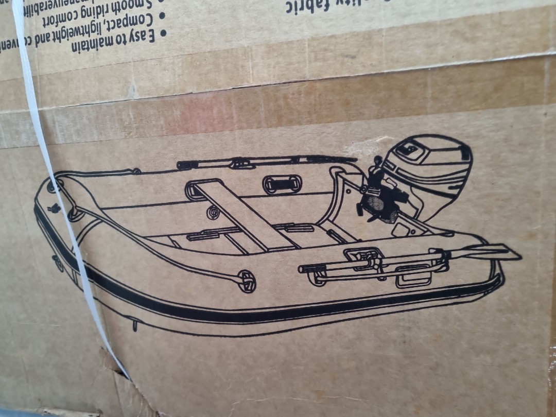 Quicksilver inflatable boat Tendy 240 Air Deck, Sports Equipment