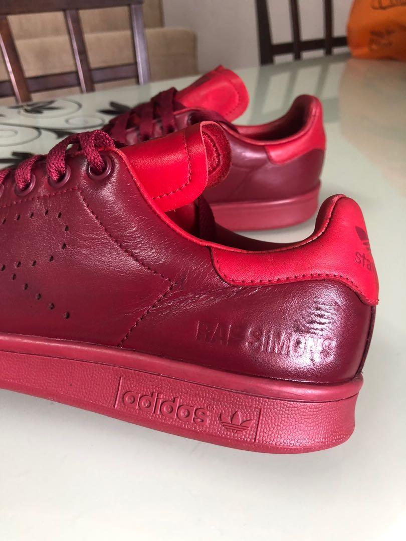 Raf simons stan smith clearance burgundy