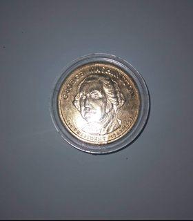 Rare 1 US Dollar Coin in Gold San Francisco Treasure